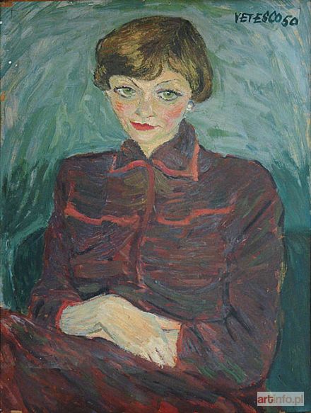 VETESCO Władysław | Portret kobiety, 1950