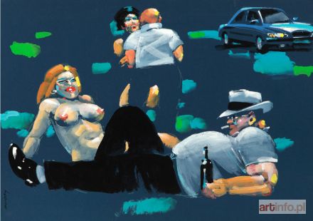 ŚWIERZY Waldemar | Śniadanie na trawie (niebieskie)