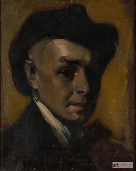 KIDOŃ Józef | Portret mężczyzny w kapeluszu, 1926 r.