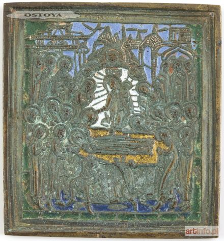 IKONA PODRÓŻNA, ZAŚNIĘCIE MARII, Rosja, XIX w.