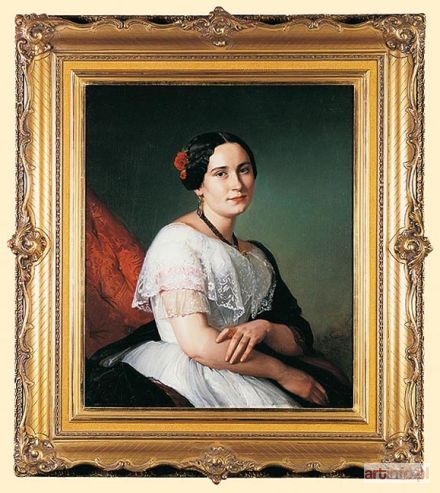 SIMMLER Józef | PORTRET KATARZYNY JAHN, 1849