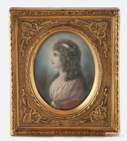 Miniatura - Profil damy w szalu