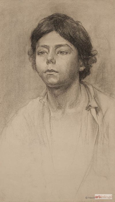 PIRAMOWICZ Zofia | Portret młodzieńca, ok. 1904