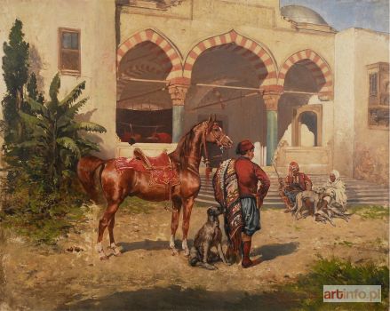 AJDUKIEWICZ Tadeusz | Scena arabska, 1884