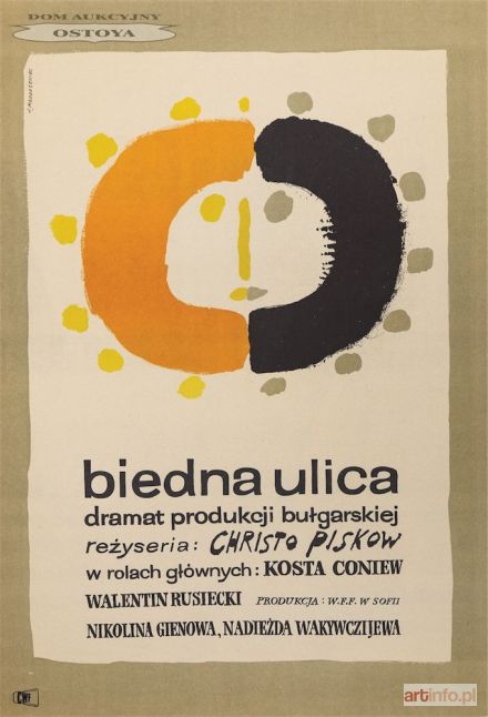 MŁODOŻENIEC Jan | Plakat do filmu BIEDNA ULICA, 1960