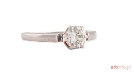 Pierścionek z brylantem, Austria (Wiedeń), l. 1925–1934