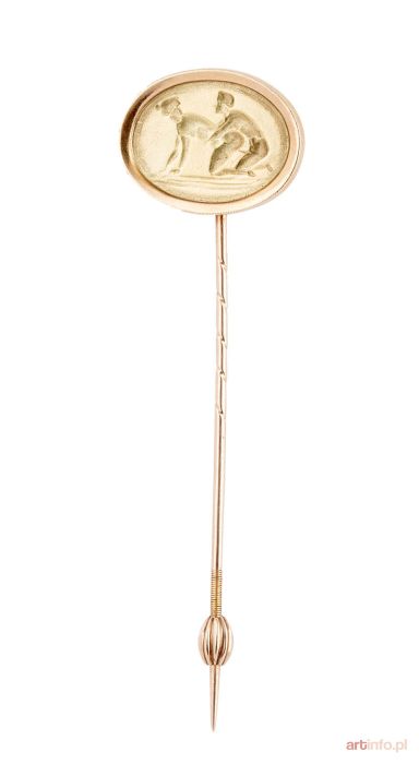 Szpilka ze sceną erotyczną, Austria (Wiedeń), pocz. XX w.