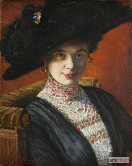 MĘCINA-KRZESZ Józef | Portret Pani J., 1912 r.