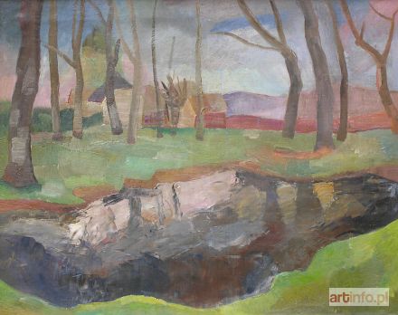 GOTKO Jacques | Paysage au bord de riviere (1926)