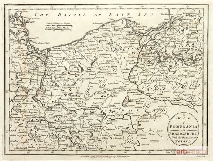 FIELDING John | A map of Pomerania and Brandenburg with the frontiers of Poland