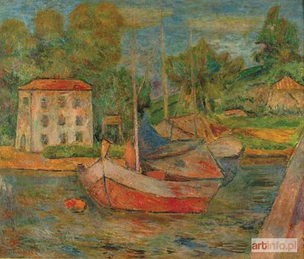 FEDKOWICZ Jerzy | PEJZAŻ Z ŁODZIAMI