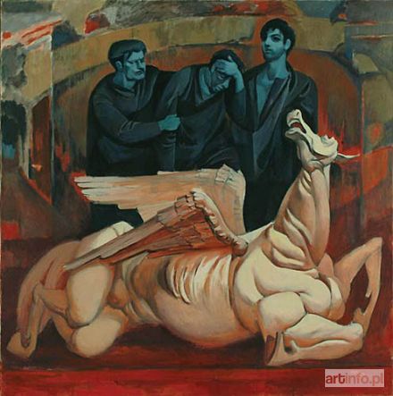 KRAJEWSKA Helena | EPITAFIUM DLA POLEGŁYCH ARTYSTÓW MALARZY (BARTOSZEK, BOBOWSKI, GEDE), 1967