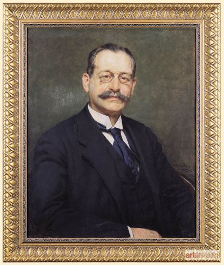 POCHWALSKI Kazimierz Teofil | PORTRET MĘŻCZYZNY W OKULARACH, 1918