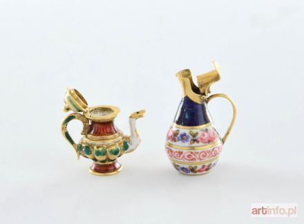 Miniaturowe imbryk i dzbanek