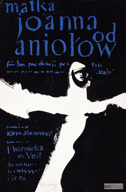 ŚWIERZY Waldemar | Matka joanna od aniołów, projekt plakatu, 1961