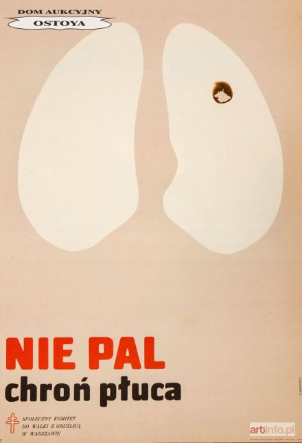 URBANIEC Maciej | Plakat NIE PAL, CHROŃ PŁUCA, 1969