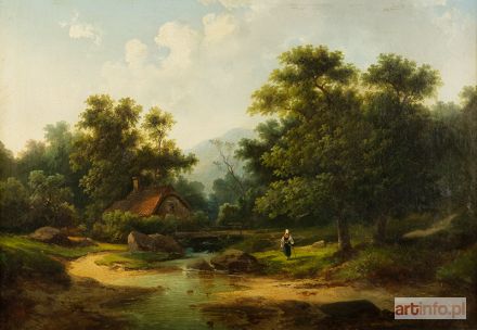 BRÜGNER Colestin | Nad rzeką, 1859 r.