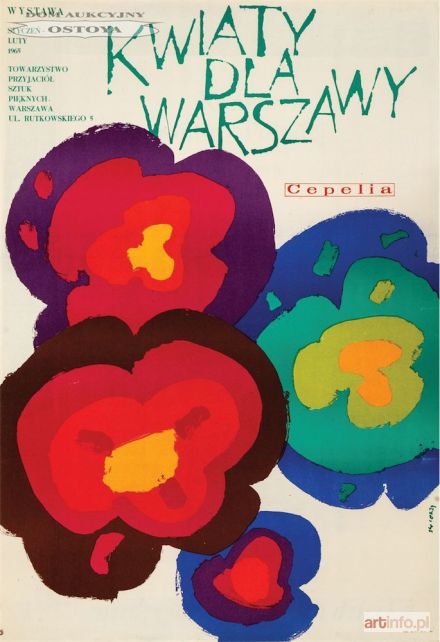 ŚWIERZY Waldemar | Plakat wystawy KWIATY DLA WARSZAWY, 1964