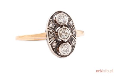 Pierścionek z diamentami, l. 20. XX w