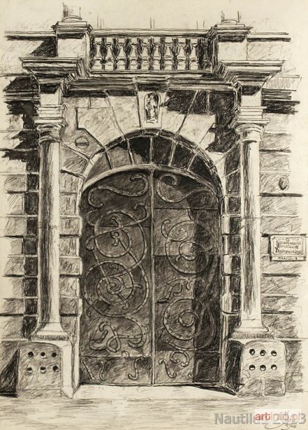 SCHÖNBORN Bronisław | Kraków. Portal pałacu Lubomirskich, ul. Św. Jana 15, 1966