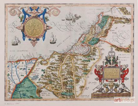 ORTELIUS Abraham | Mapa Palestyny