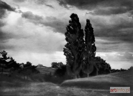 WAŃSKI Tadeusz | Landscape with Poplars