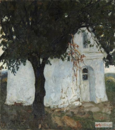 MAKOWSKI Tadeusz | La petite chapelle a la campagne, circa 1908