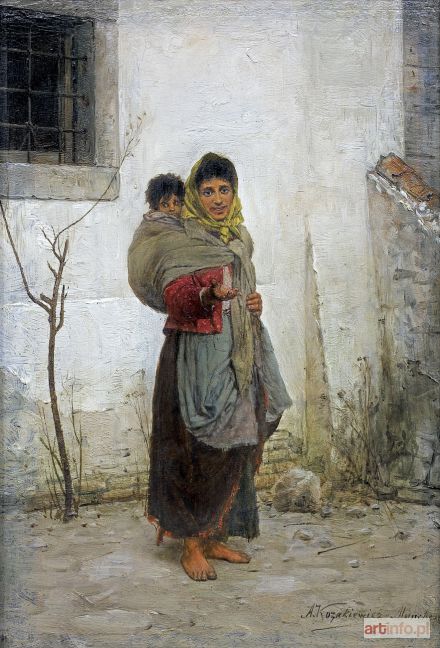 KOZAKIEWICZ Antoni | CYGANKA Z DZIECKIEM, ok. 1889