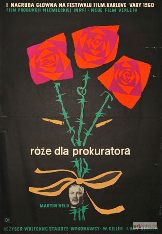 HIBNER Maciej | Róże dla prokuratora, 1961 r., plakat filmowy