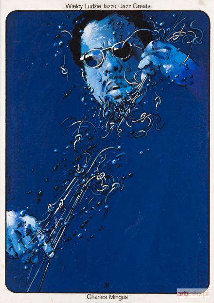ŚWIERZY Waldemar | Charles Mingus, projekt plakatu, około 1981 r.