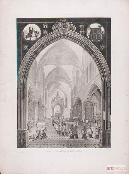 DIETRICH Fryderyk Krzysztof | Wnętrze katedry krakowskiej, 1851