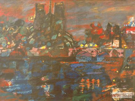 SZANCENBACH Jan | Pejzaż nocny z Notre Dame IV, 1971