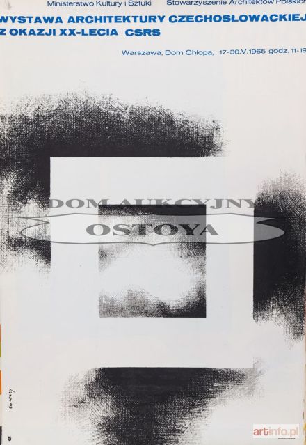 ŚWIERZY Waldemar | Plakat WYSTAWA ARCHITEKTURY CZECHOSŁOWACKIEJ, 1965
