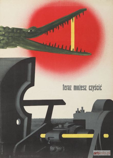 GÓRKA Wiktor | Plakat BHP - Teraz możesz czyścić, 1957 r.