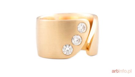 Obrączka z brylantami, współczesna