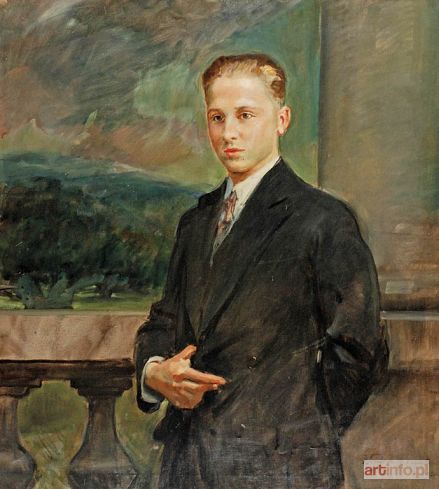 KOSSAK Wojciech | Portret młodego mężczyzny, 1932