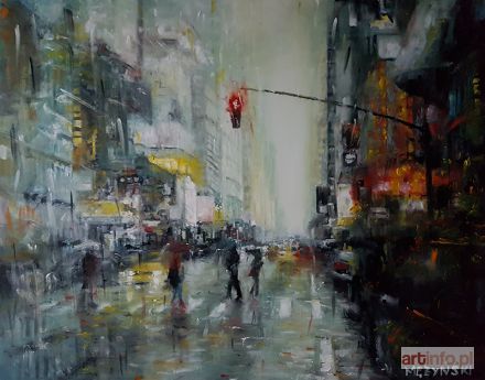 MĘŻYŃSKI Arkadiusz | New York in the rain, 2018