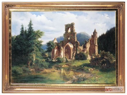 HOLTZHALB Adolf Rudolf | Ruiny klasztoru wszystkich św., Schwarzwald, 1881