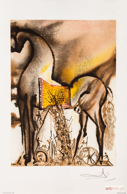 DALI Salvador | Cheval de Troie z teki Les Chevaux de Dali, 1983