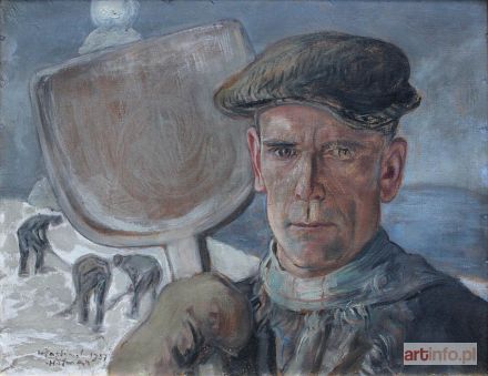 HOFMAN Wlastimil | Portret mężczyzny z łopatą (1957)