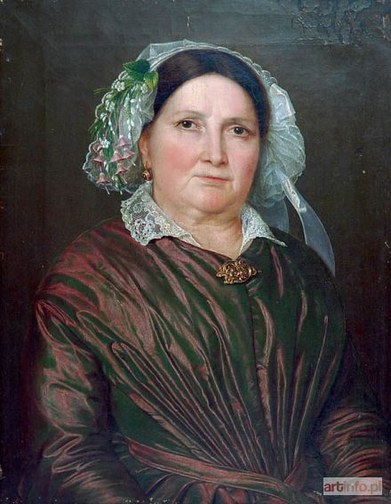 MALARZ nierozpoznany, niemiecki XIXw | Portret kobiety, ok. 1840