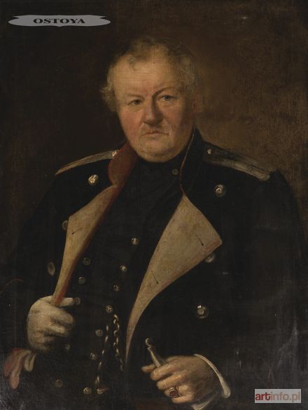 BALUKIEWICZ Józef | PORTRET ANTONIEGO, OJCA MALARZA, HERBU TRZASKA, ZARZĄDCY KOSZAR MIROWSKICH W WARSZAWIE, po 1854