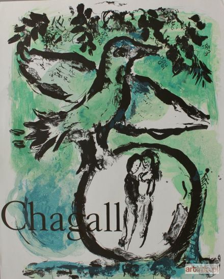 CHAGALL Marc | Zielony ptak - Plakat Galerie Maeght