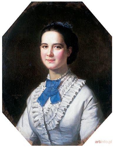 BEGAS Oskar | PORTRET MŁODEJ KOBIETY, 1870 r.