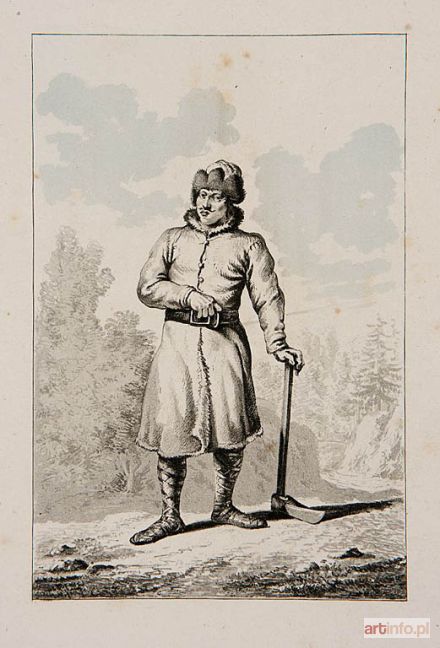 DEBUCOURT Philibert Louis | Chłop żmudzki wg. J.P. Norblina, 1817