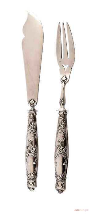 Sztućce do ryb dla jednej osoby, Francja, po 1838 r.