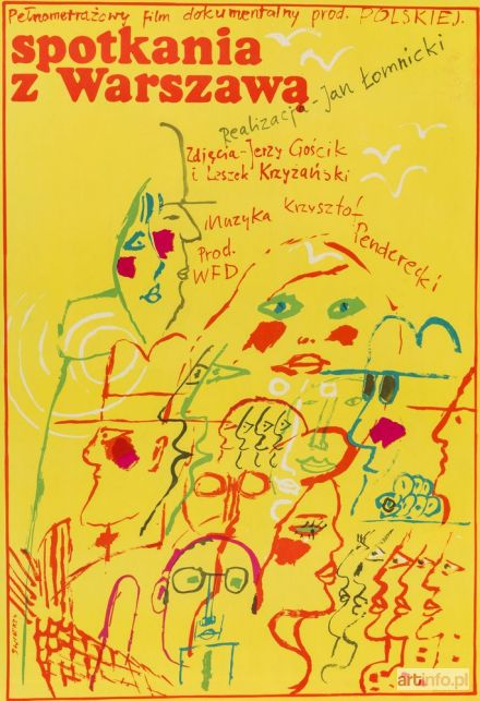 ŚWIERZY Waldemar | Plakat do filmu SPOTKANIA Z WARSZAWĄ, 1966