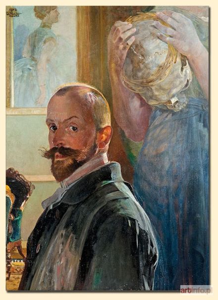 MALCZEWSKI Jacek | AUTOPORTRET ZE ŚMIERCIź, 1902