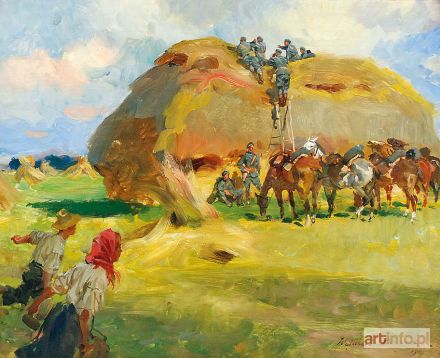 KOSSAK Wojciech | Zwiad kawaleryjski, 1917