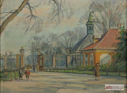 HOLLER Wiktor Kazimierz | Brama wejściowa do ZOO we Wrocławiu, 1954 r.